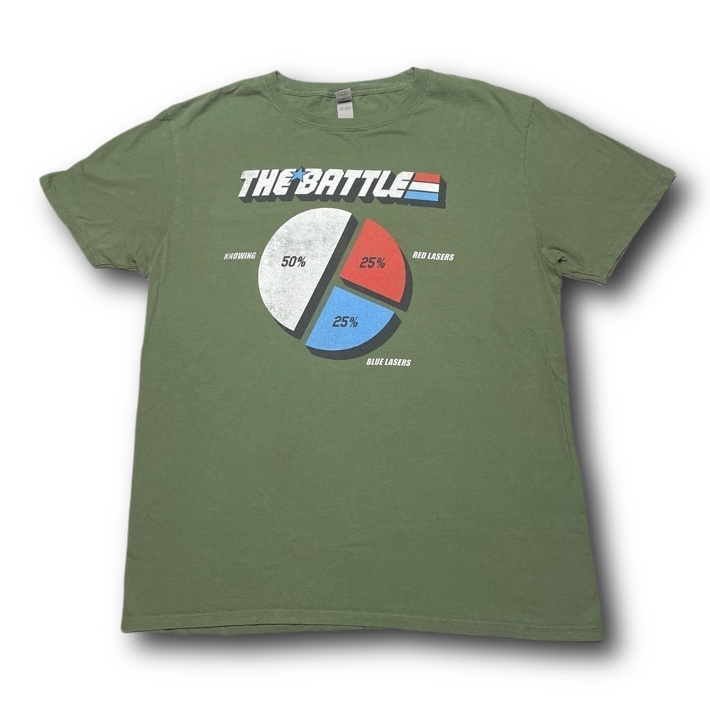 G.I. Joe classic 1980s cartoon Knowing Is Half The Battle graphic tee - size L